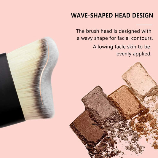 Foundation Kabuki Brush Contour Powder Brush Liquid Foundation Cream And Powder Makeup Brushes For Mineral Bb Cream Soft Touch Synthetic Fiber Face Blending Makeup Brush Without Any Brushes Mark