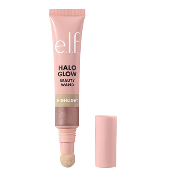 E.L.F. Halo Glow Highlight Beauty Wand, Liquid Highlighter Wand For Luminous, Glowing Skin, Buildable Formula, Vegan & Cruelty-Free