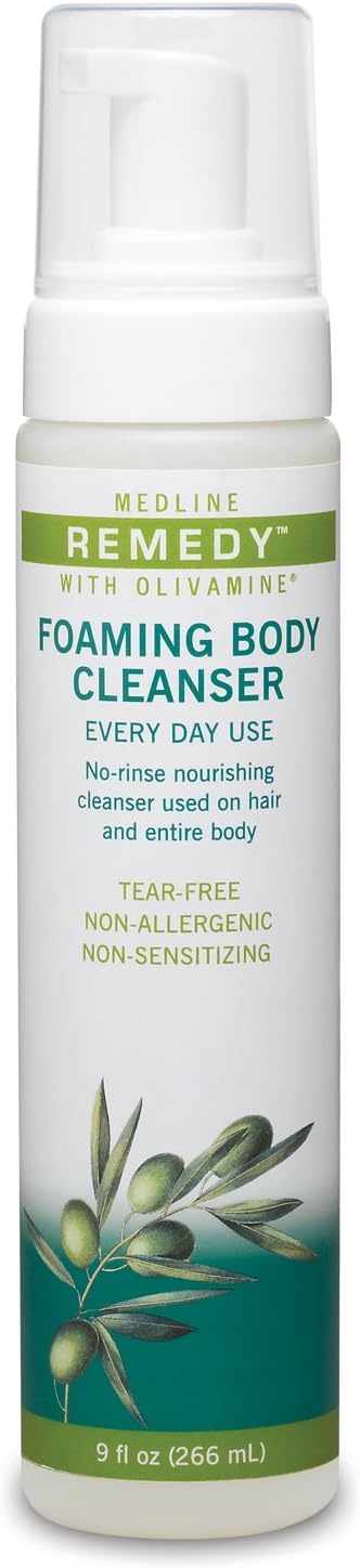 Medline Remedy Olivamine Foaming Body Cleanser, 12 Count : Beauty & Personal Care