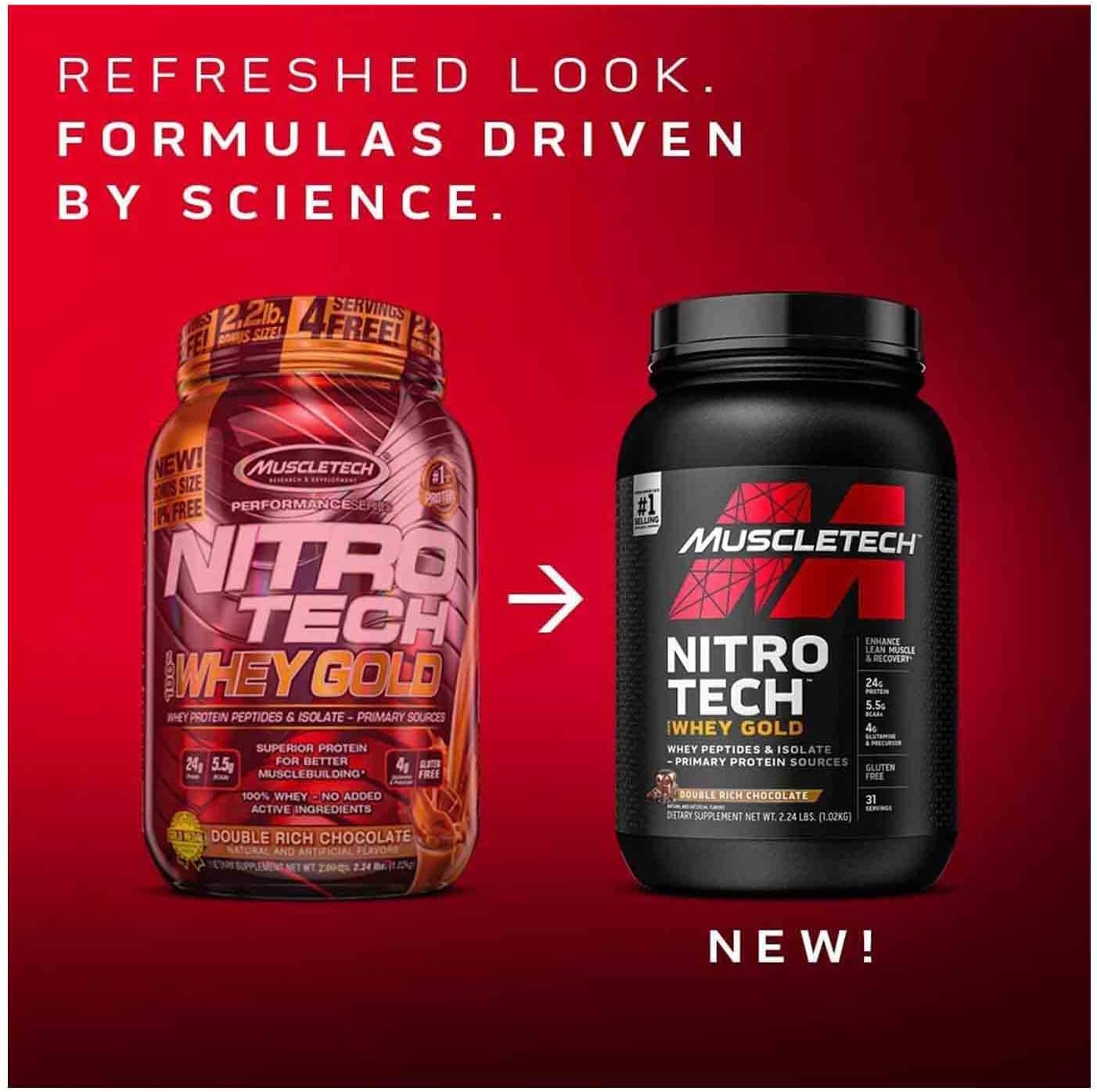 Whey Protein Powder | MuscleTech Nitro-Tech Whey Gold Protein Powder |