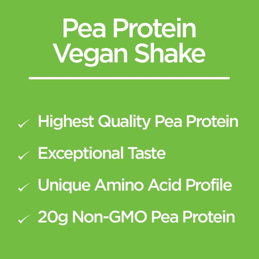 Vegansmart Naturade Plant Based Pea Protein Powder - Gluten Free, Dair