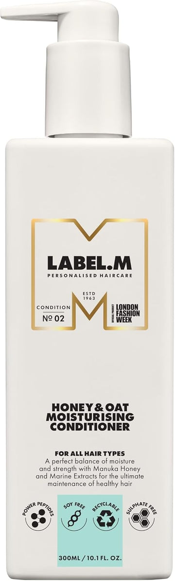 Label.M Honey & Oat Moisturising Conditioner 300Ml – With Recyclable Pump