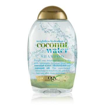 Ogx Weightless Hydration + Coconut Water Shampoo, 13 Ounce Bottle, Lightweight Hydrating Formula Sulfate-Free Surfactants