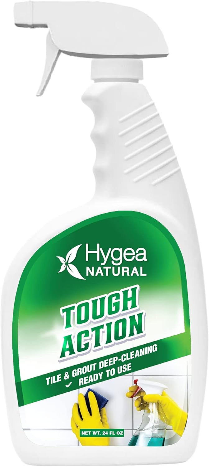 Tough Action Tile & Grout Deep Cleaning- Removes Dirt & Scum Without Harsh Chemicals- Cleans,Condition And Enhances Color Of Stone Without Residue- Biodegradable(Ready To Use 24 Oz)