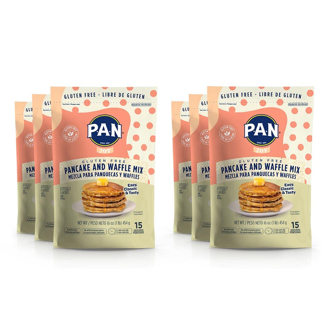 P.A.N Pancake and Waffle Mix – Gluten Free 1 lb. (6 Pack)