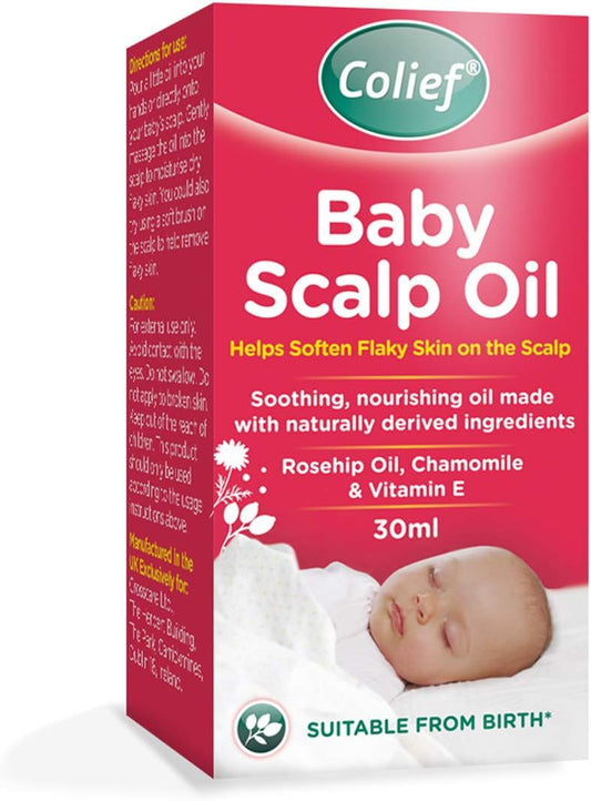 Colief - Baby Scalp Oil - 30ml - Soothing Moisturising Oil for Baby Scalp and Skin - Preventative of Itchy, Flaky, Dry, Damaged Skin and Cradle Cap. (Pack of 2)