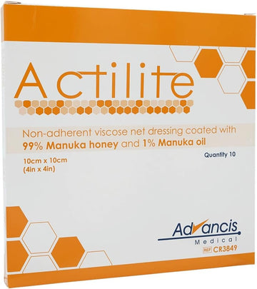 Advancis Medical 99XX0067 Actilite Dressing, 10cm x 10cm, Pack of 10