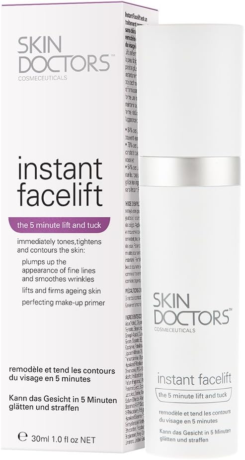 Skin Doctors Instant Facelift Serum | Matte Finish Make-Up Primer | Smooths Fine Lines & Wrinkles | Tones & Lifts Skin | 30Ml