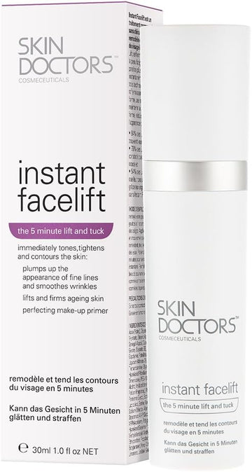Skin Doctors Instant Facelift Serum | Matte Finish Make-Up Primer | Smooths Fine Lines & Wrinkles | Tones & Lifts Skin | 30Ml