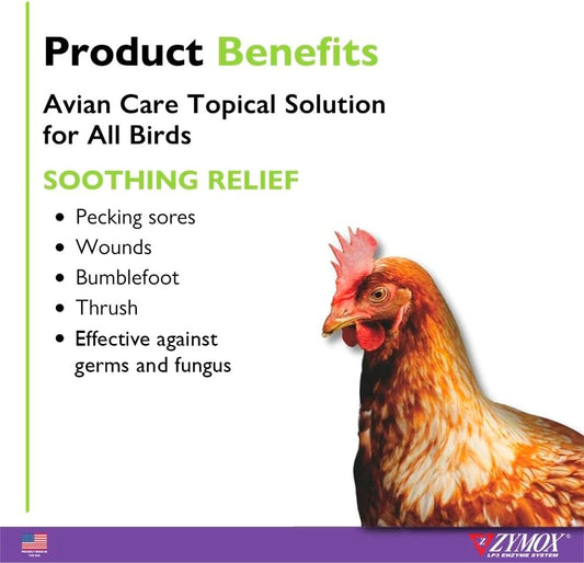 Zymox Avian Care Topical Solution W/O Hydrocortisone - 1.25 Oz