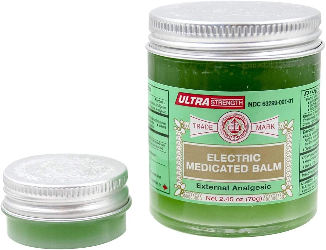 Ultra Strength Fei Fah Electric Medicated Balm (L) (2.45 Oz) : Health & Household