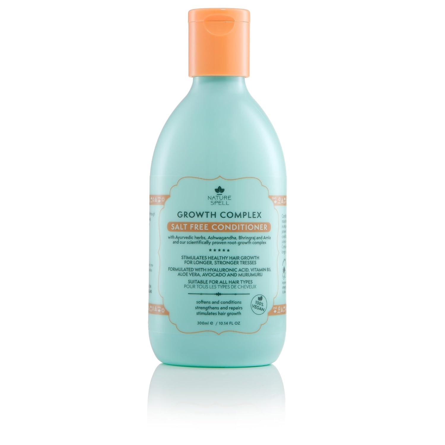 Nature Spell Hair Conditioner For Hair Growth, Infused With Ayurvedic Herbs, Vegan & Sulphate-Free, Suitable For All Hair Types, 10.14 Fl Oz