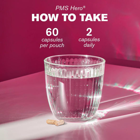 Pms Hero | Women'S Health | Premenstrual Support | Botanicals And Vitamins | 60 Vegan Capsules | Two-A-Day | Dr.Vegan