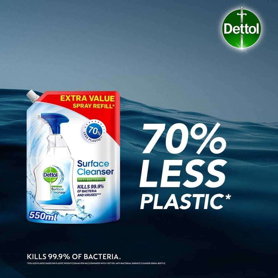 Dettol - Antibacterial Surface Cleanser Spray 750ml + 4 x 550ml Surface Cleanser Refills : Amazon.co.uk: Grocery
