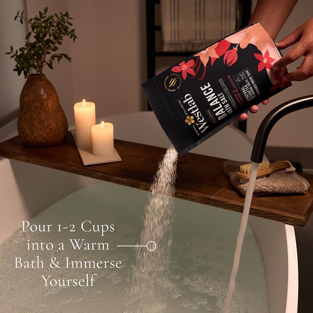 Westlab Magnesium Balance Salts 1kg - for PMS, Pregnancy & Menopause. Scientifically-Proven to Help Mind & Body Reach Harmony. Mood-Boosting Neuroscent. 100% Natural Organic Jasmine & Blossom. : Amazon.co.uk: Beauty