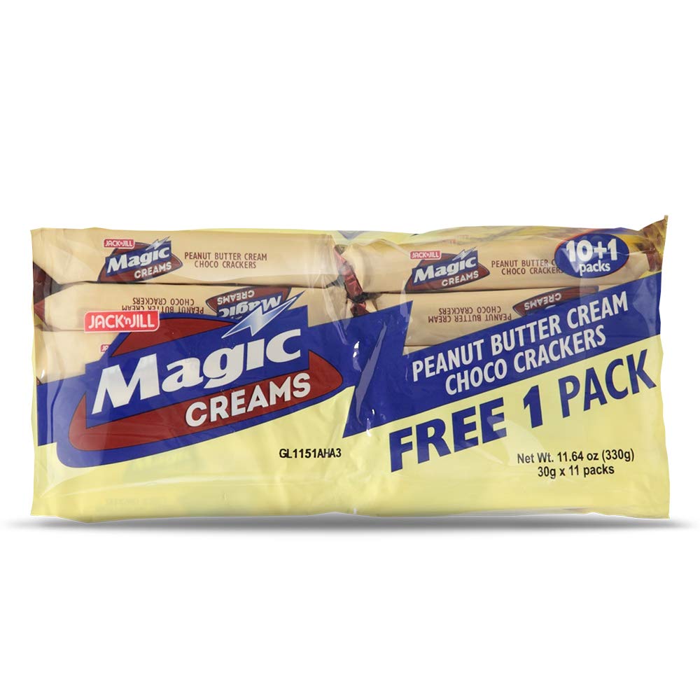 Jack 'N Jill Magic Creams Peanut Butter Choco Crackers, 300G, 3 Pack
