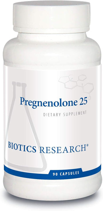Biotics Research Pregnenolone 25-25 Mg Pregnenolone Support, Memory & Hormone Balance, Hormone Precursor Or Parent Hormone. 90 Capsules