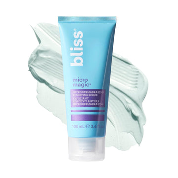 Bliss Micro Magic | Skin-Renewing Microdermabrasion Scrub | Straight-From-The-Spa | Tightens Pores & Brightens Skin | Paraben Free, Cruelty Free | 3.4 Fl Oz