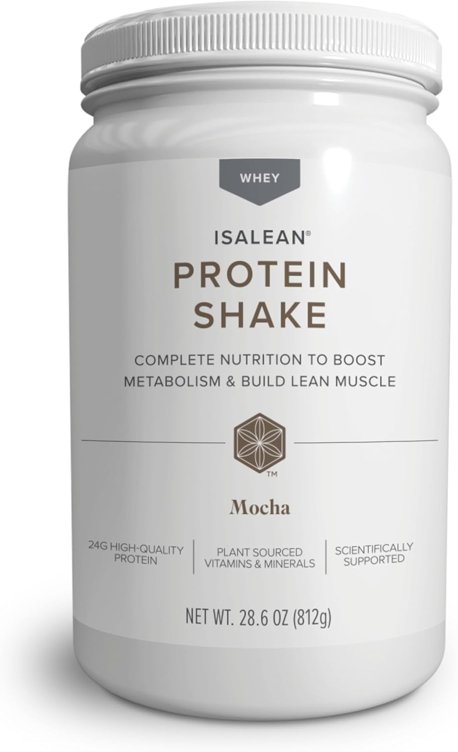 Isagenix Isalean Shake - Complete Superfood Meal Replacement Drink Mix For Maintaining Healthy Weight And Lean Muscle Growth - 826 Grams - 14 Meal Canister (Mocha)