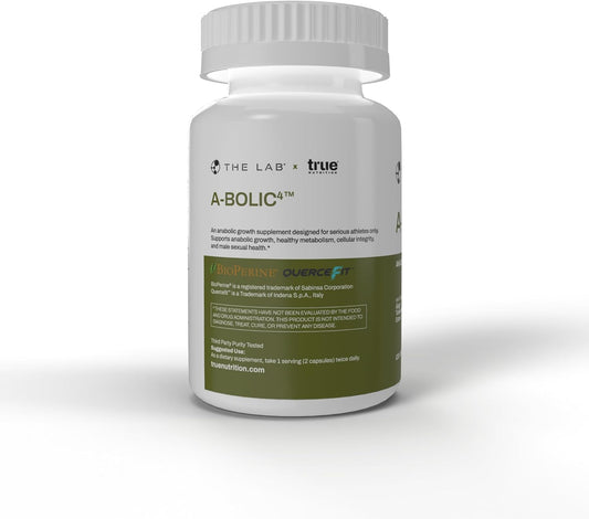A-Bolic4 Advanced Anabolic Boost Supplement | Support Healthy Anabolic Growth Naturally With Turkesterone, Apigenin, Quercefit™ Quercetin | 120 Capsules
