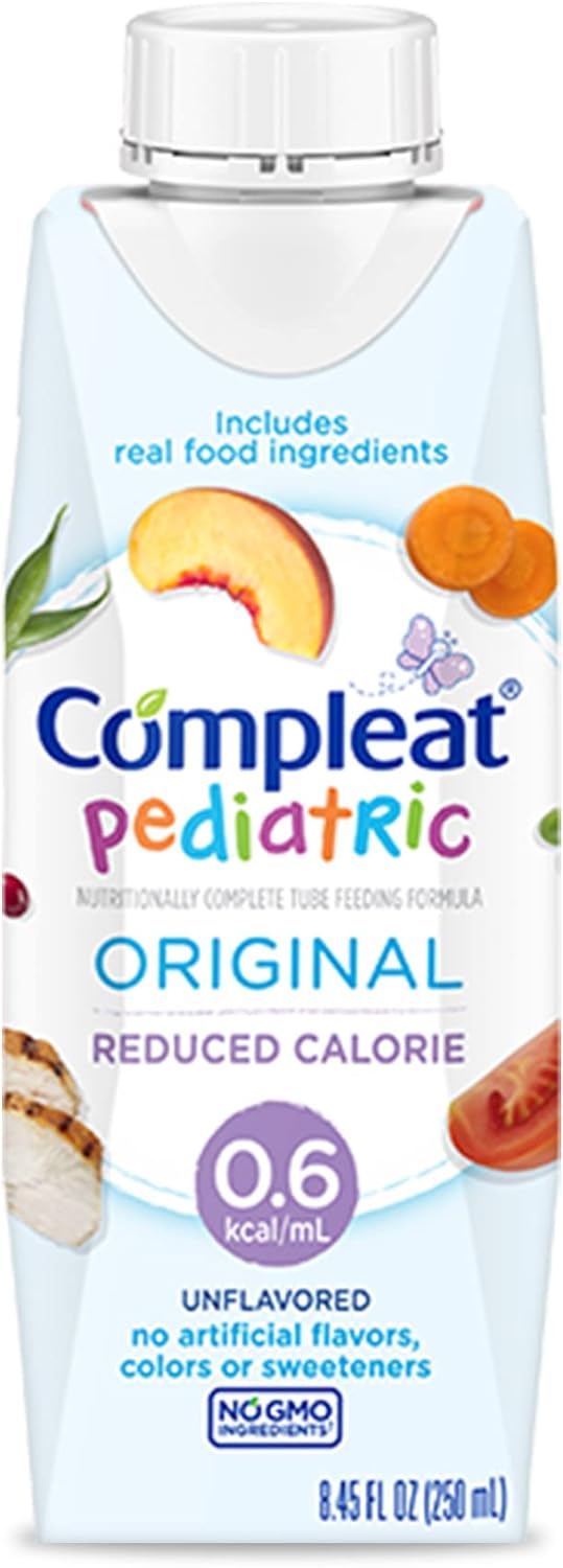 Compleat Pediatric Reduced Calorie Tube Feeding Formula, Unflavored, 8.45 Fl Oz (Pack Of 24)