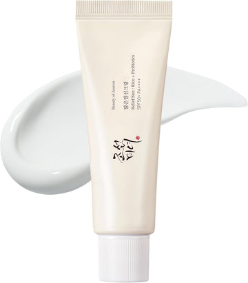 Beauty Of Joseon Relief Sun Cream Spf 50 Pa++++ Lightweight Hydrating Sunscreen For Dry Sensitive Skin Fast Absorbing No White Cast Daily Uv Protection Korean Skincare 50Ml
