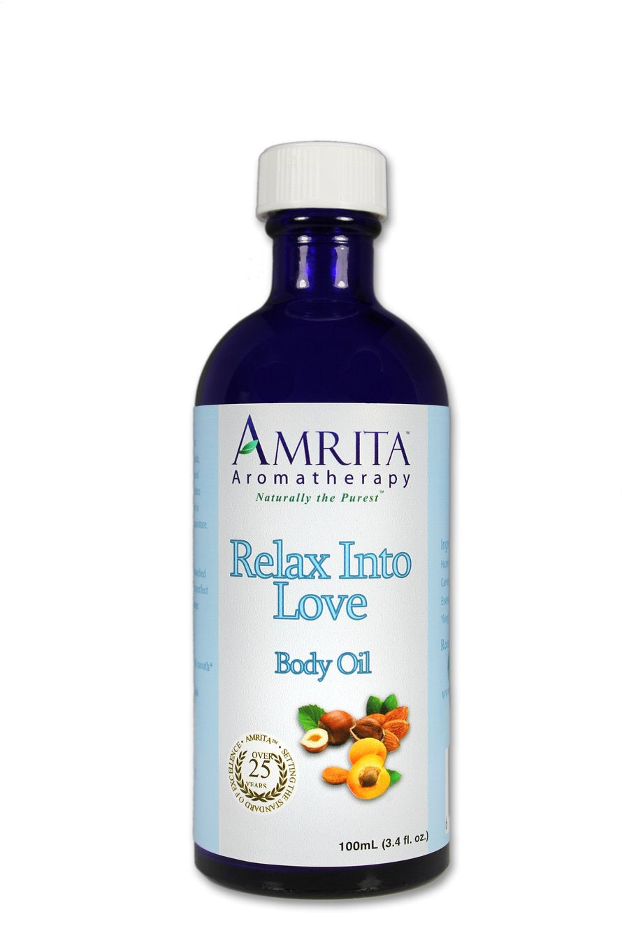 Amrita Aromatherapy: Relax Into Love Massage & Body Oil With Pure And Therapeutic Grade Essential Oils Of Lavender & Cinnamon - Size: 100Ml : Health & Household
