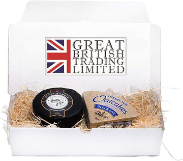 Snowdonia Black Bomber Extra Mature Cheddar Cheese Gift Hamper 200G With Stockan'S Thin Orkney Oatcakes Crackers For Cheese Gift Baskets Cheese Board Set