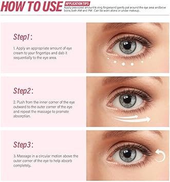 Retinol Eye Cream for Dark Circles and Puffiness, Anti-Wrinkle, Anti-Aging Eye Cream with Hyaluronic Acid and Collagen, Smooth Fine Lines and Hydrate Eye Area Under Eye Cream : Amazon.co.uk: Beauty