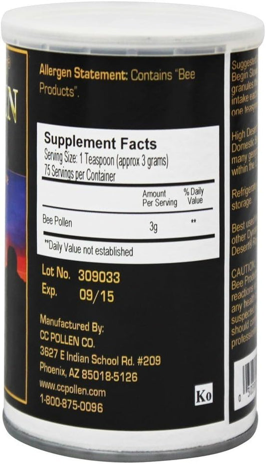Cc Pollen High Desert Bee Pollen Granules 8 Oz