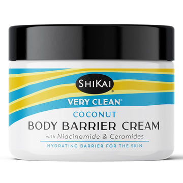 ShiKai Very Clean Moisturizing Body Barrier Cream (Coconut, 4.5 oz) | Hydrating Barrier for the Skin | With Niacinamide, Ceramides, Shea Butter