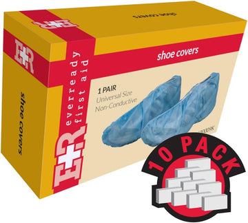 Ever Ready First Aid Shoe Cover, Impervious, Pair, in Kit Unit Box, 10 Count : Health & Household