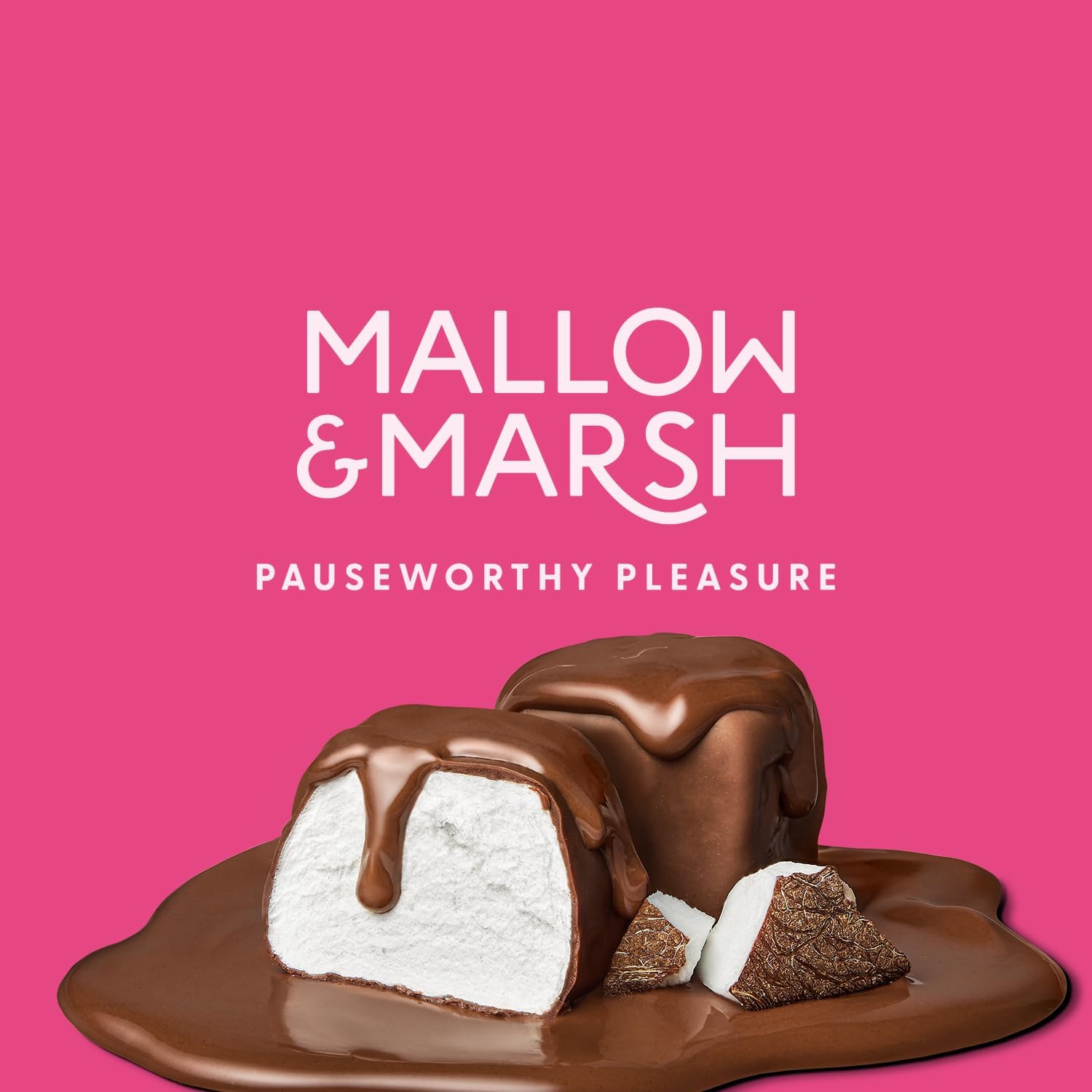 Mallow & Marsh Milk Chocolate over Coconut Marshmallow Sharing Pouch (6 x 100g) : Amazon.co.uk: Grocery