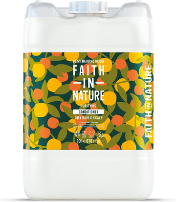 Faith In Nature Natural Lavender & Geranium Conditioner, Balancing For Normal Hair & Scalp, Vegan & Cruelty Free, No Sls, Silicones Or Parabens, 20L Bulk Buy Refill Pack