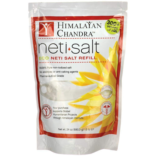 Himalayan Institute Neti Pot Salt Bag 1.5 lb (Multi-Pack) : Sinus Rinse Treatments : Health & Household