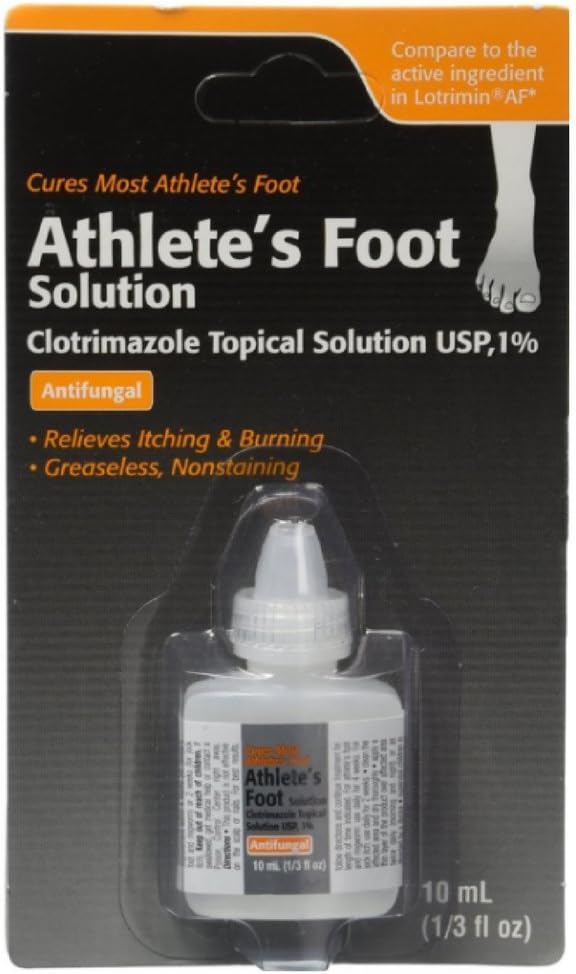 Clotrimazole Clotrimazole, Af Antifungal Athletes Foot Topical Solution 1 Percent (Generic Lotrimin) - 10 Ml