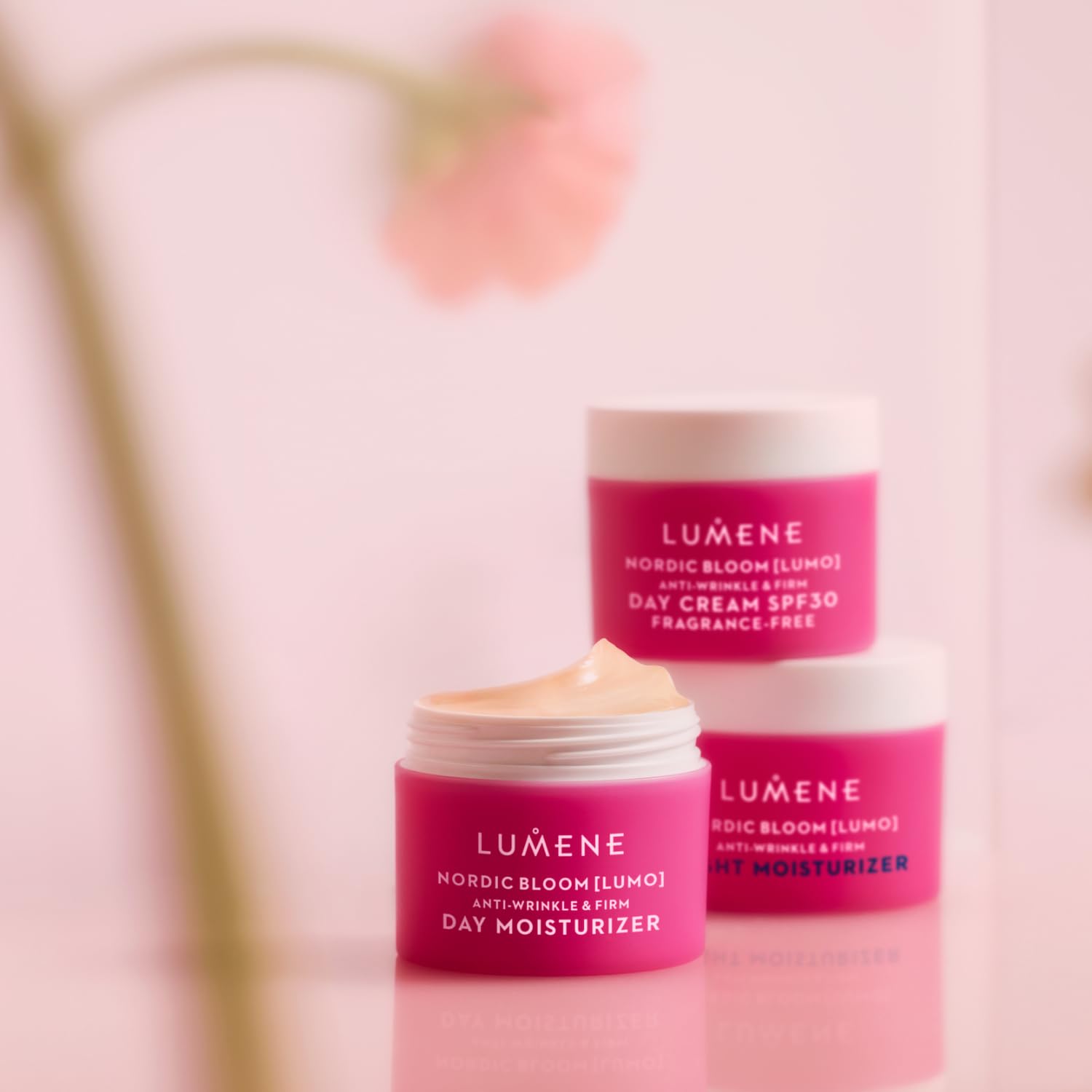 Lumene Nordic Bloom [Lumo] Anti-Wrinkle & Firm Day Moisturizer - Anti Aging Cream For Visibly Firm, Radiant & Smooth Skin - Formulated With Pre-Retinol Complex + Lingonberry Extract (1.7 Oz) : Beauty & Personal Care