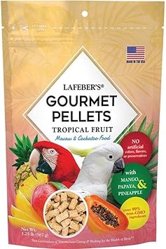 Lafeber Gourmet Pellets - Tropical Fruit - Large Parrot Macaw Cockatoo - 567g