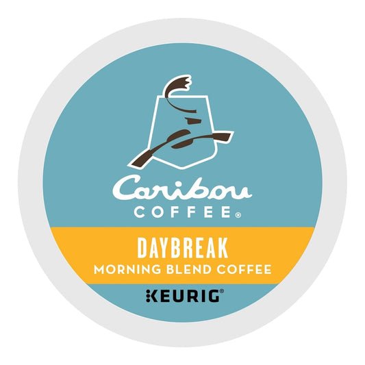 Caribou Coffee Daybreak Morning Blend, Single-Serve Keurig K-Cup Pod, Light Roast Coffee, 24 Count