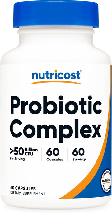 Nutricost Probiotic Complex - 50 Billion Cfu, 60 Capsules - Probiotic For Men And Women - Vegetarian Capsules, Non-Gmo, Gluten Free