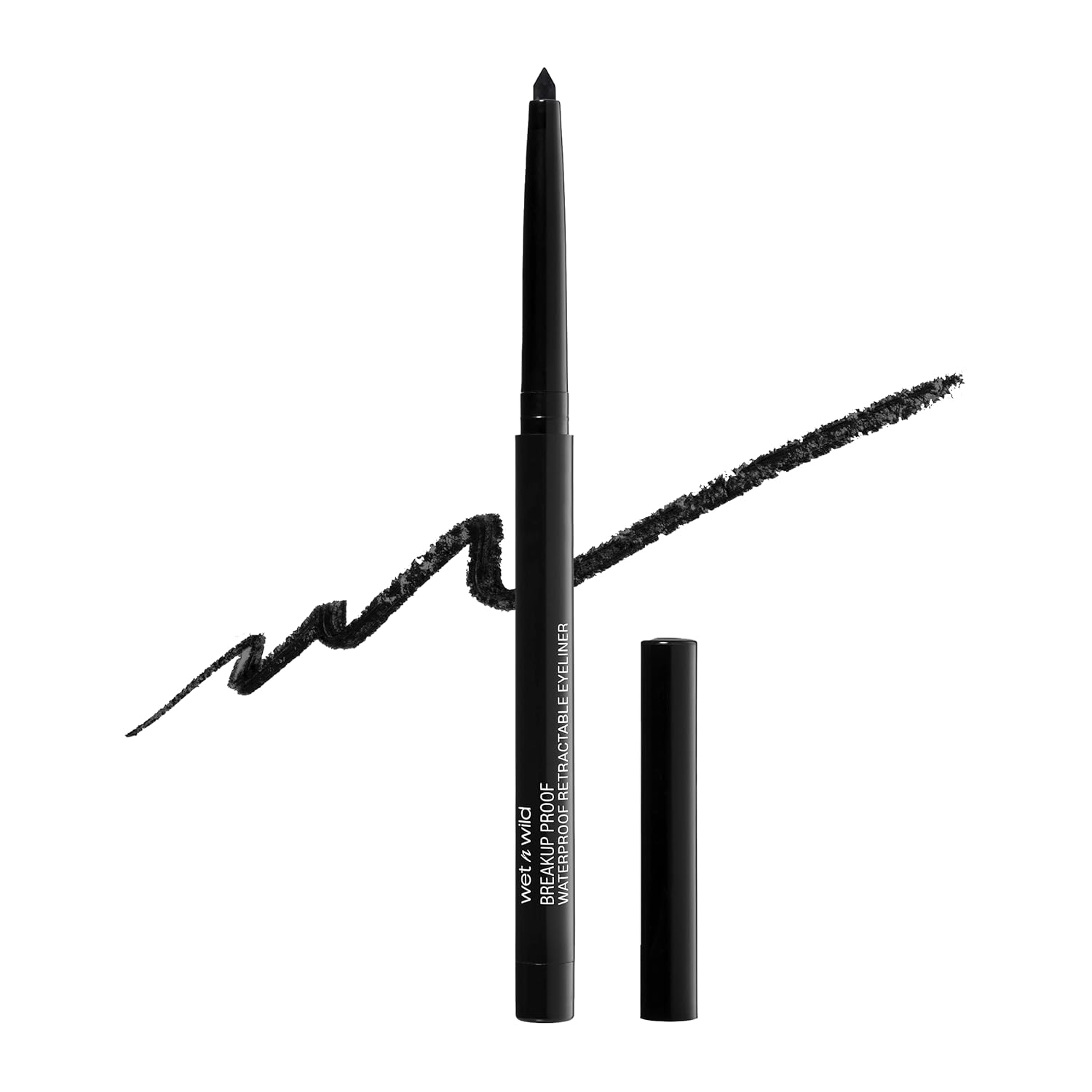 Wet N Wild Mega Last Breakup Proof Eyeliner, Quick Drying, Waterproof, 16-Hour Wear - Cruelty-Free & Vegan - Blackest Black