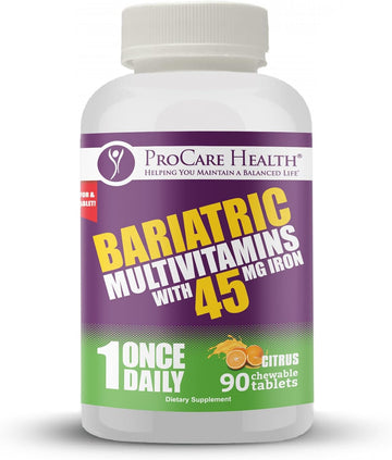 ProCare Health | Bariatric Multivitamin | Chewable | 45mg l Citrus | 90 Count | 3 Month Supply