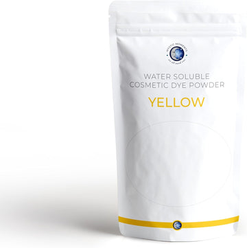 Mystic Moments | Yellow Water-Soluble Cosmetic Dye Powder 500g (5x100g Pouch) | Perfect for Soap Making, Creams, Make Ups, Shampoos and Lotions