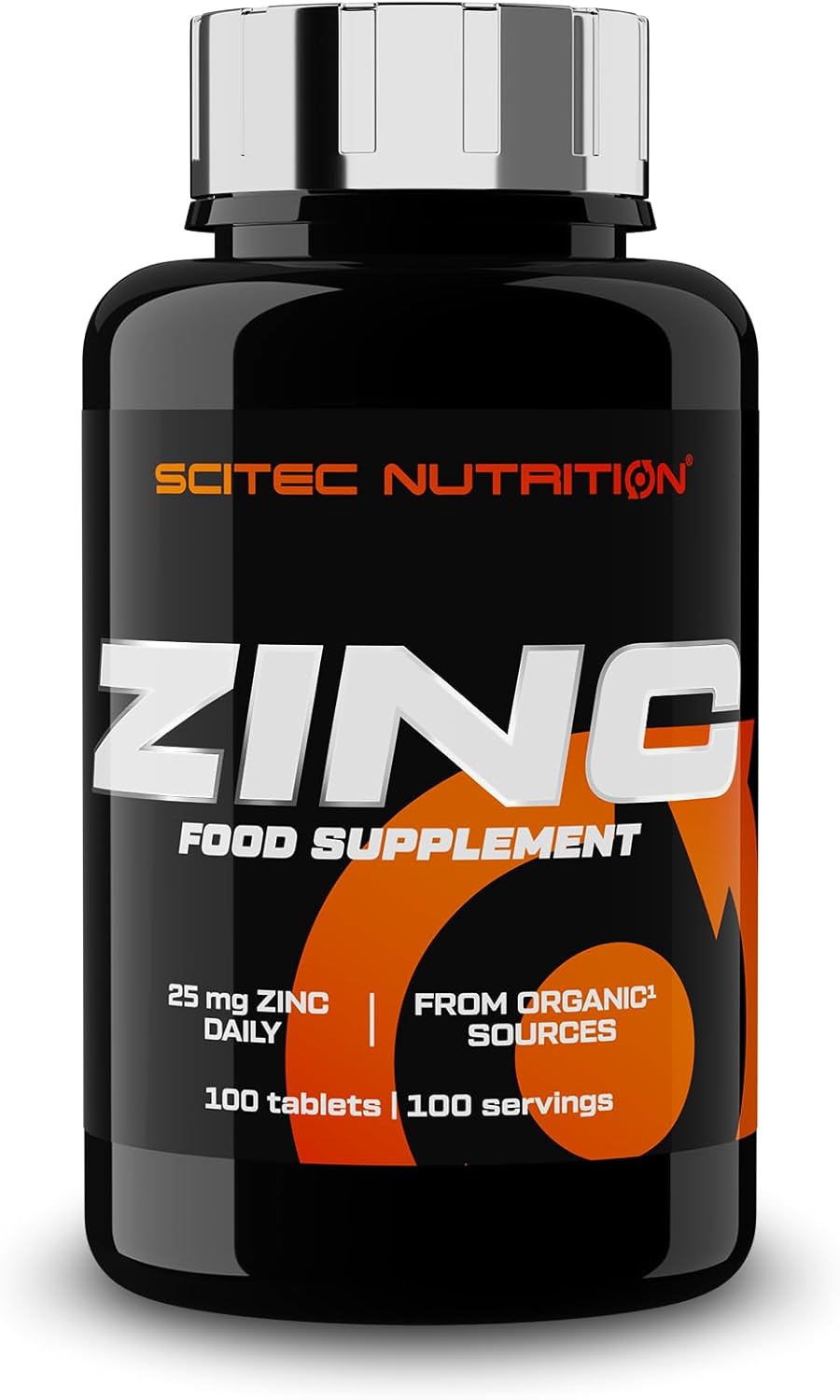 Scitec Nutrition Zinc | From Zinc Gluconate And Zinc Bisglycinate | Organic Sources | 25 Mg Zinc Per Dose, 100 Tablets
