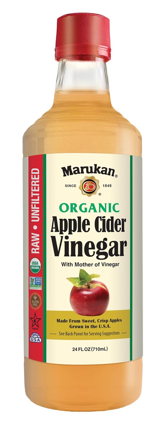 Marukan Organic Apple Cider Vinegar, 24 Ounce Glass Bottle (Pack Of 1)