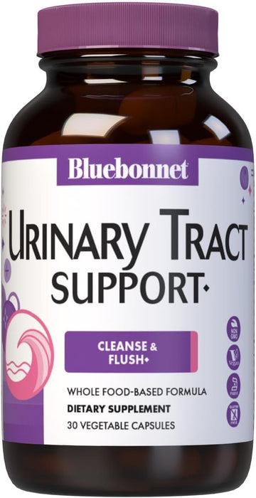 Bluebonnet Nutrition Urinary Tract Support, Cleanse & Flush*, Soy-Free, Gluten-Free, Kosher-Certified, Non-Gmo, Dairy-Free, Vegan, 30 Vegetable Capsules, 15 Servings