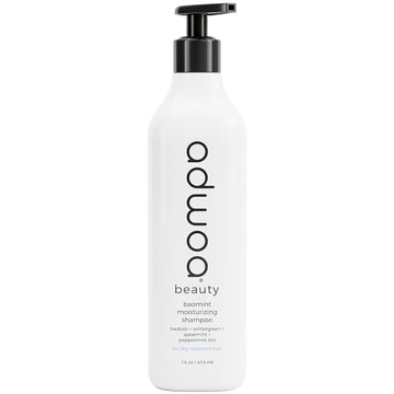 adwoa beauty Baomint™ Moisturizing Shampoo. Baobab, Rosemary, Mint and Jamaican Black Castor Oils Aid Growth ?And Support Length Retention For Kinky, Coily and Curly Hair