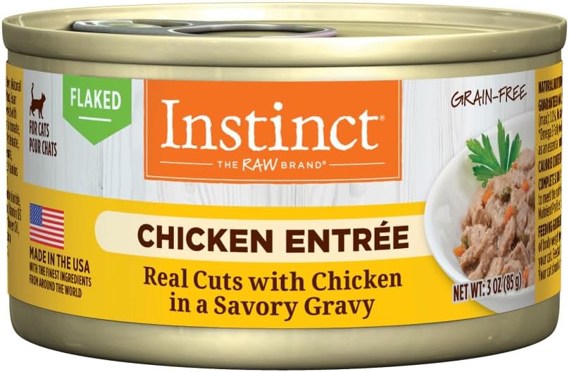 Instinct Flaked Chicken Entrée Wet Cat Food - 3 Ounces, 24 Pack