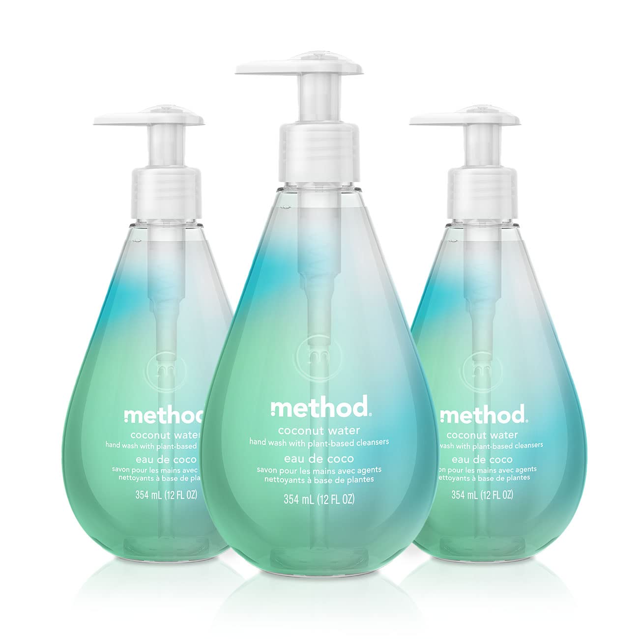 Method Gel Hand Wash, Coconut Water, Biodegradable Formula, 12 Fl Oz (Pack Of 3)