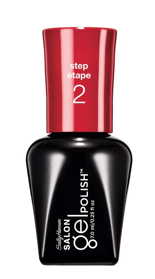 Sally Hansen Salon Gel Polish™, Red My Lips, Pack Of 2, Long Lasting, Chip Resistant, Led Lamp Required